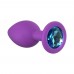 Анальная пробка Emotions Cutie Small Purple light blue crystal 4011-03Lola