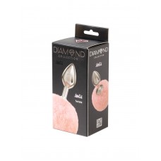Анальная Пробка с Хвостом Diamond Twinkle Pink 4018-02lola