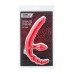 Безремневой страпон Black&Red by TOYFA с вибропулей, силикон, красный, 35 см