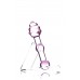 Двусторонний фаллоимитатор Sexus Glass, стекло, розовый, 17 см