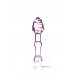 Двусторонний фаллоимитатор Sexus Glass, стекло, розовый, 17 см