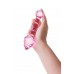 Двусторонний фаллоимитатор Sexus Glass, стекло, розовый, 17 см