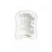Мастурбатор Mystim MasturbaTIN Swirl Gir, TPE, белый, 4,5 см