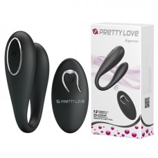 Вибратор для двоих с дистанционным управлением черный Pretty Love BI-014582W-1